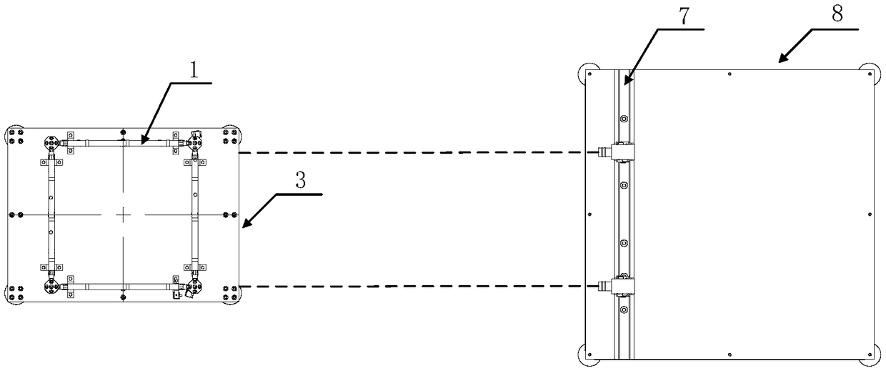 Flexible truss vibration detection device and method