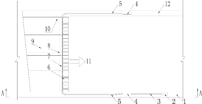 Filling method capable of exploring while filling coal mine goaf