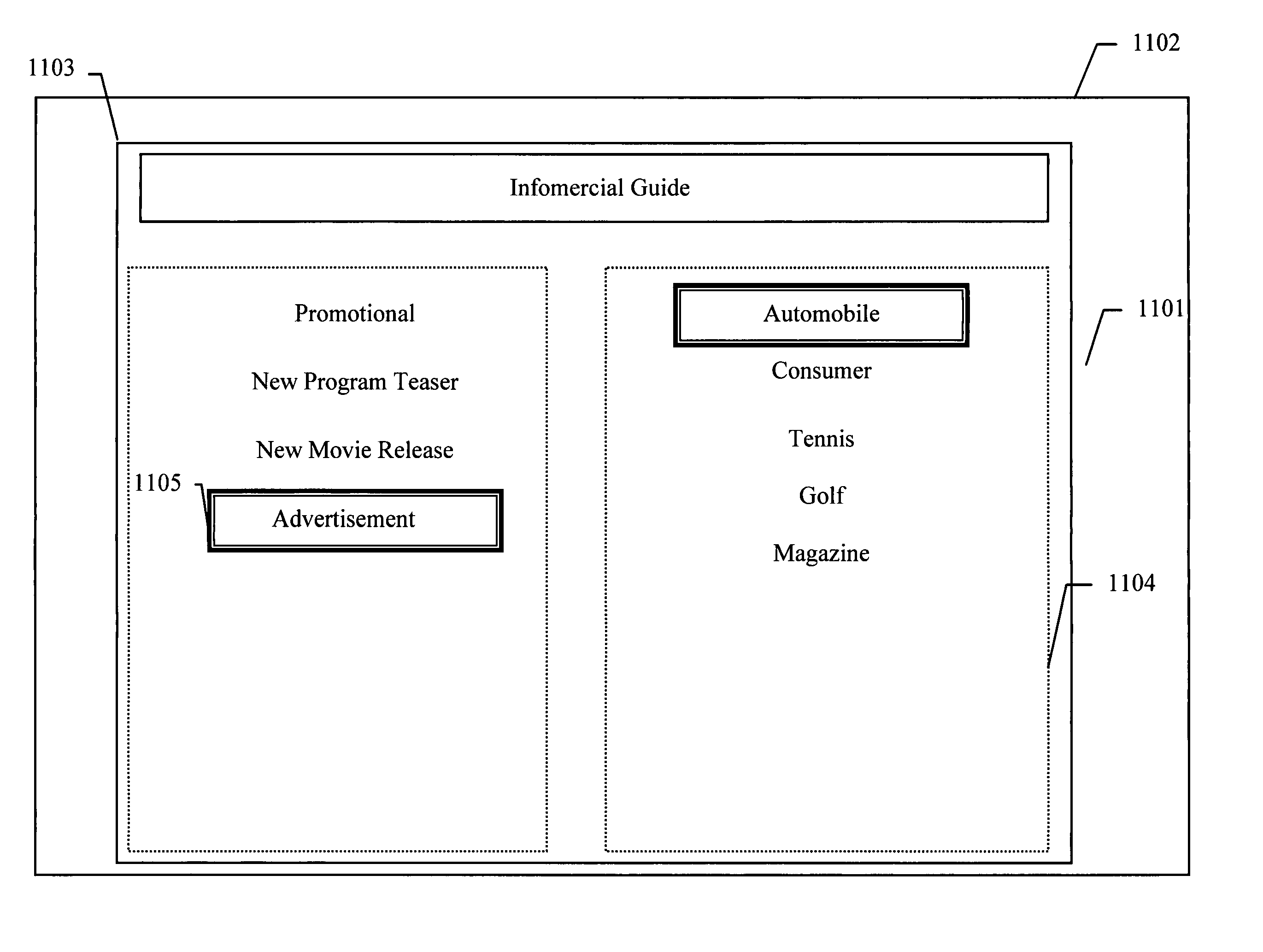 Processing and presentation of infomercials for audio-visual programs