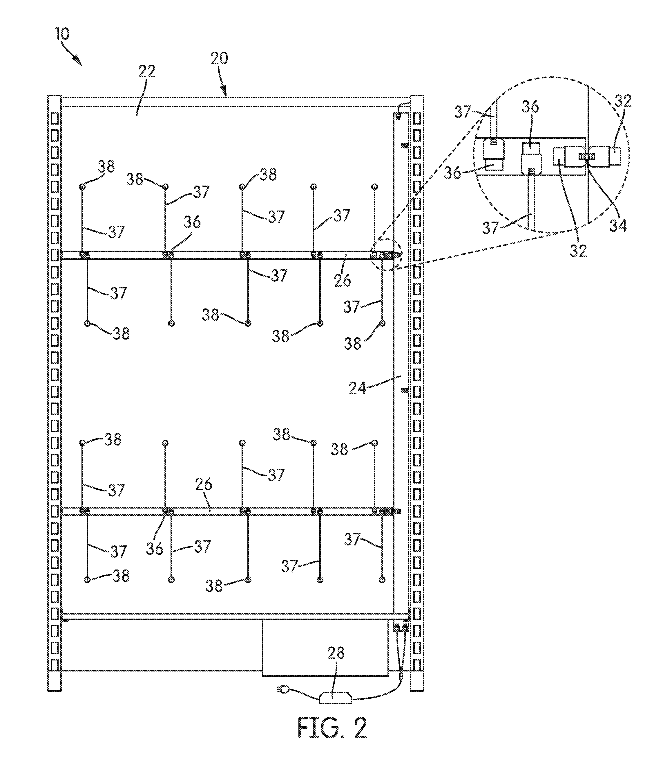 Wiring and connection management system for installation of LED light engines