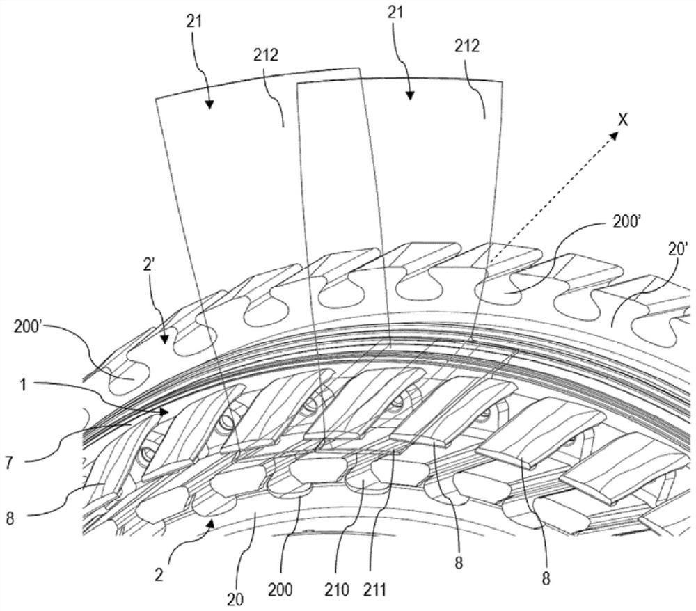 Aircraft turbomachine rotor comprising damping device