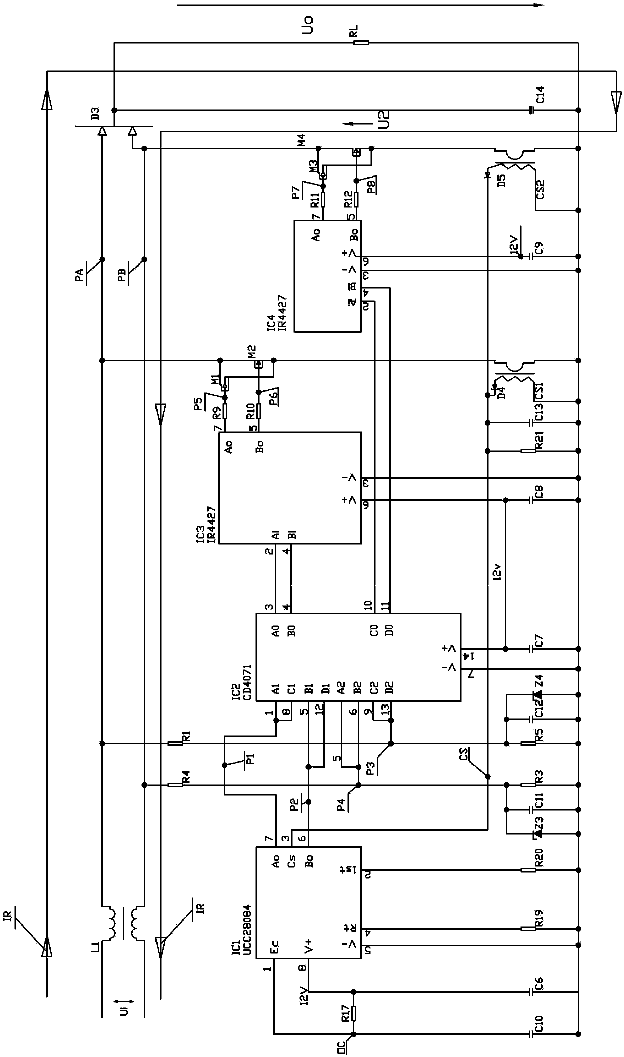 Output protection type PWM boost control circuit