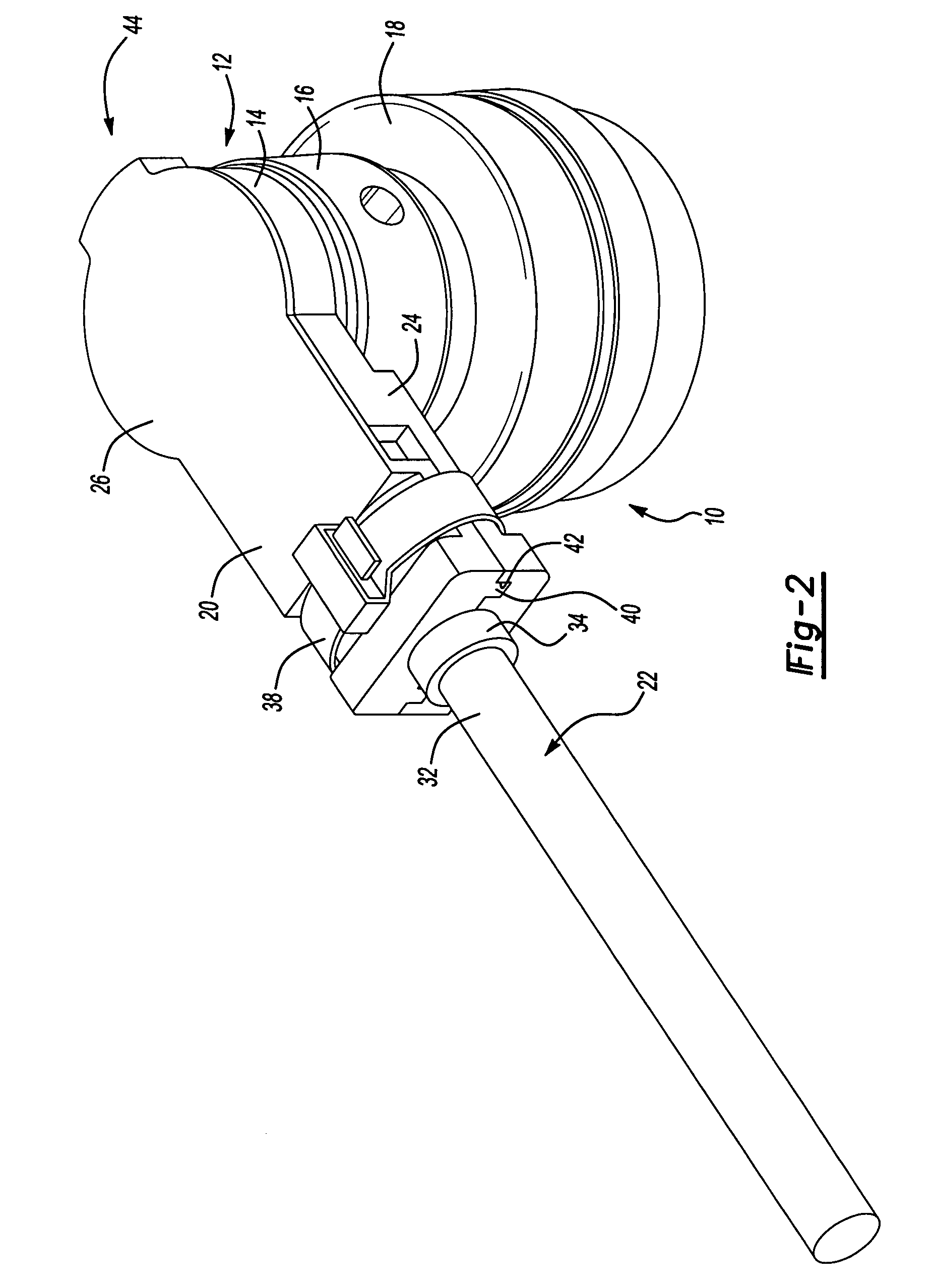 Miniature, shielded electrical connector with strain relief