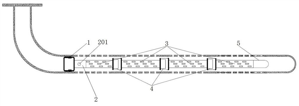 Removable type horizontal well sand prevention pipe column salvaging and separation device