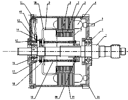 A torque adaptive continuously variable permanent magnet inner rotor brushless motor