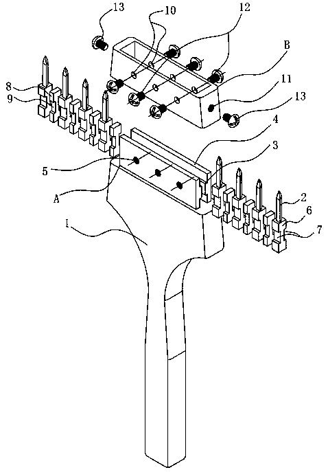 Punching device for handmade leather manufacturing