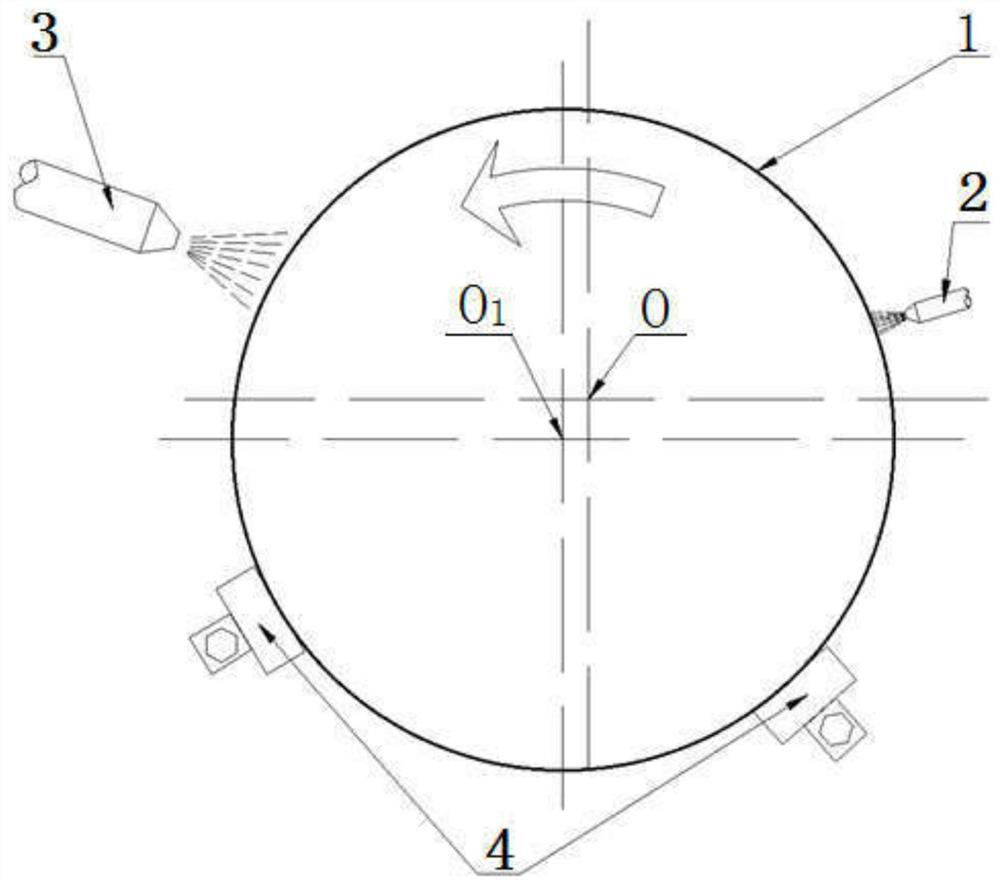 A graffiti-type metal workpiece surface intensive grinding processing method and equipment