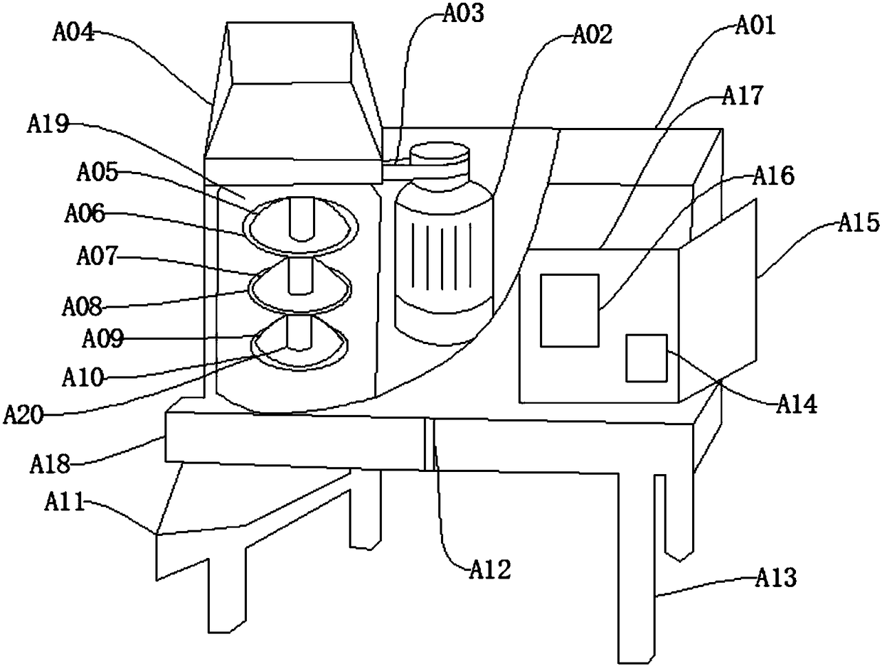 Pulverizing device for agricultural pulverizer and use method of pulverizing device