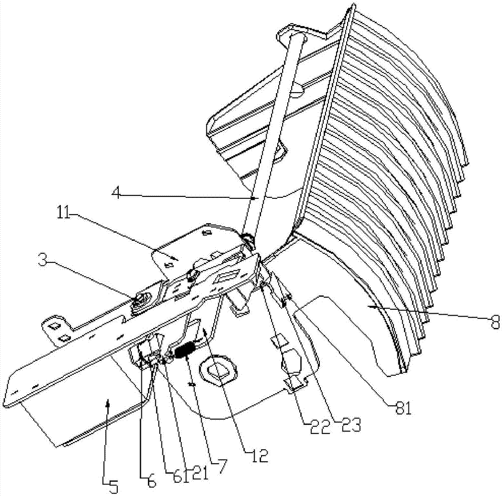 Cash receiving box locking apparatus