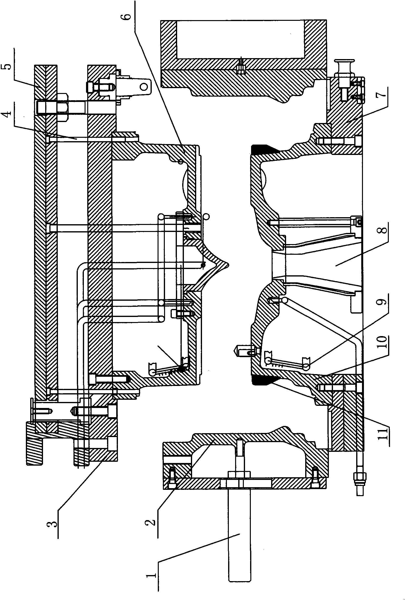 Casting method of aluminum alloy wheel rim