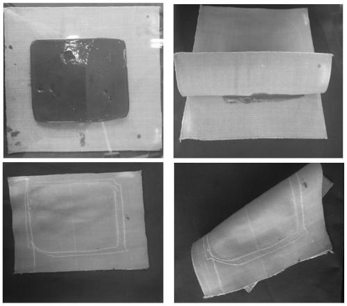 Anti-impact flexible protective composite material based on shear thickening adhesive and preparation method thereof