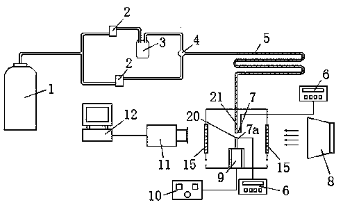 An experimental system and experimental method for micron-sized particles colliding with different surfaces