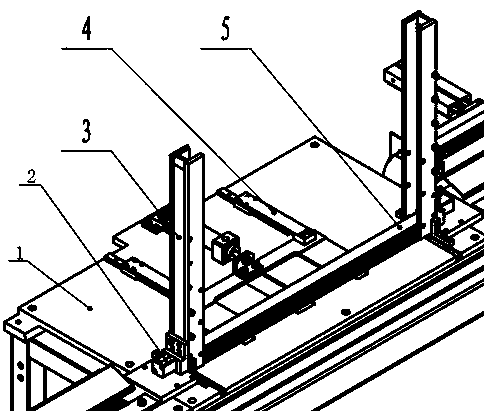 Flat tube pushing and limiting device for threading machine