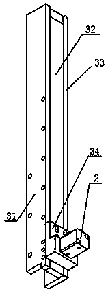 Flat tube pushing and limiting device for threading machine