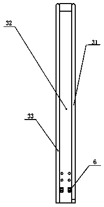 Flat tube pushing and limiting device for threading machine