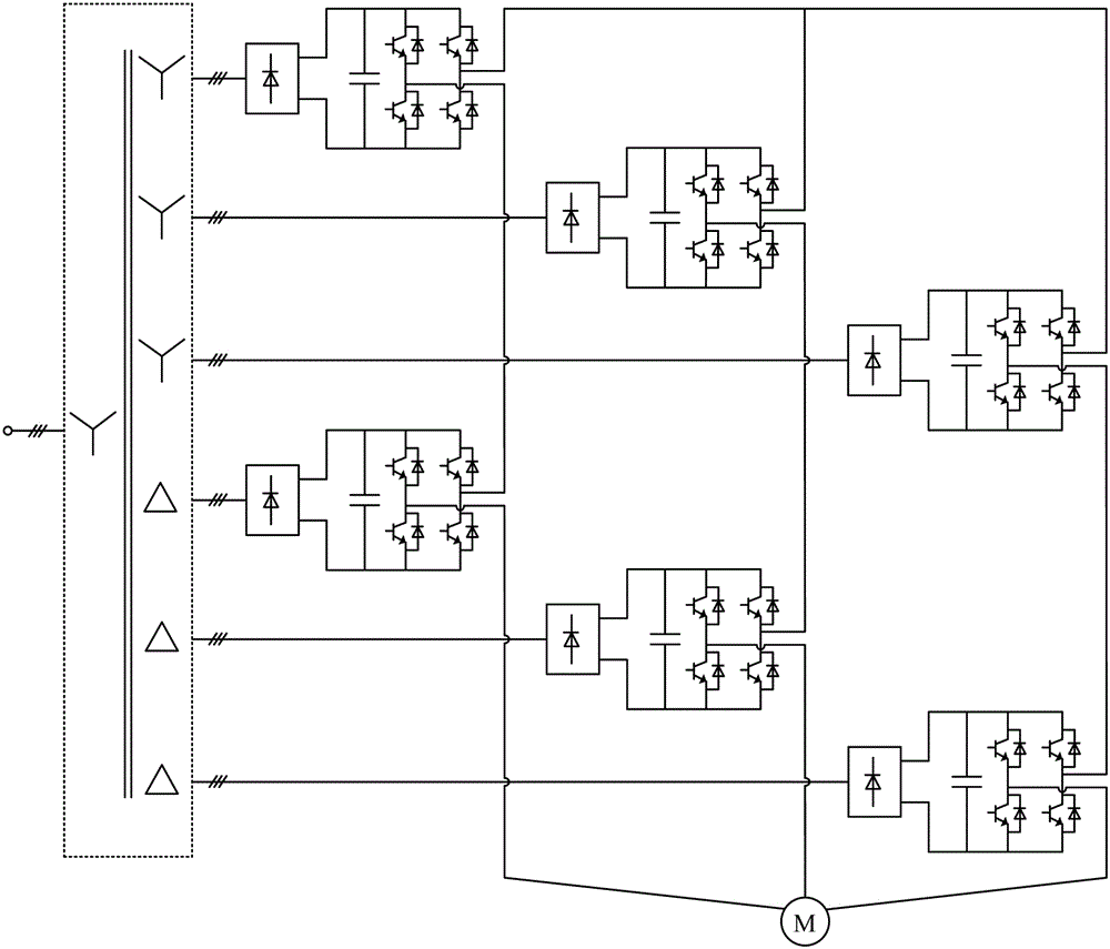 Pulse width modulation method for H-bridge cascading-type inverter