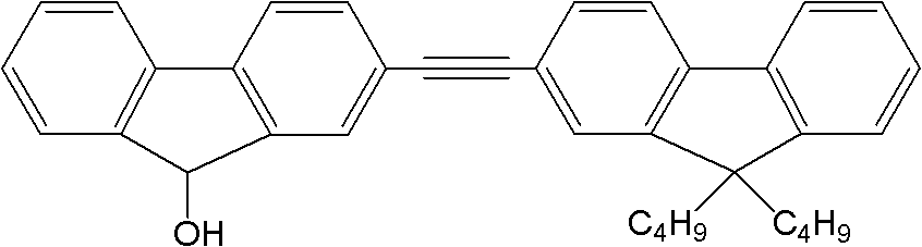 Di-polyfluorene graft polystyrene