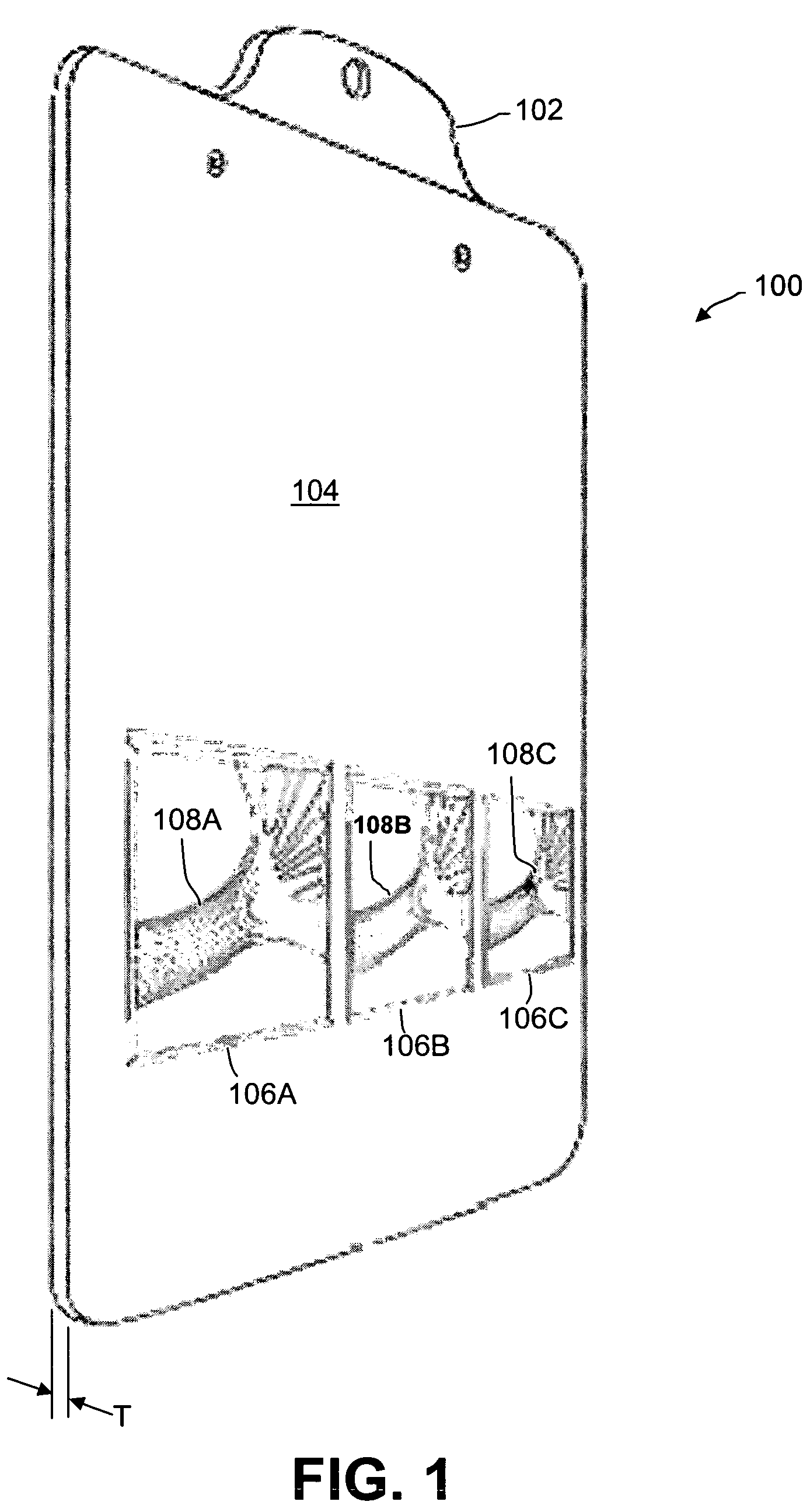 Clipboard with an integral three dimensional display