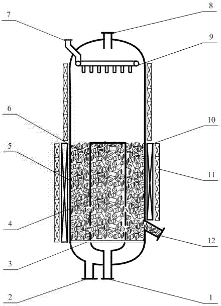 An inner loop reactor for water detritiation and its realization method