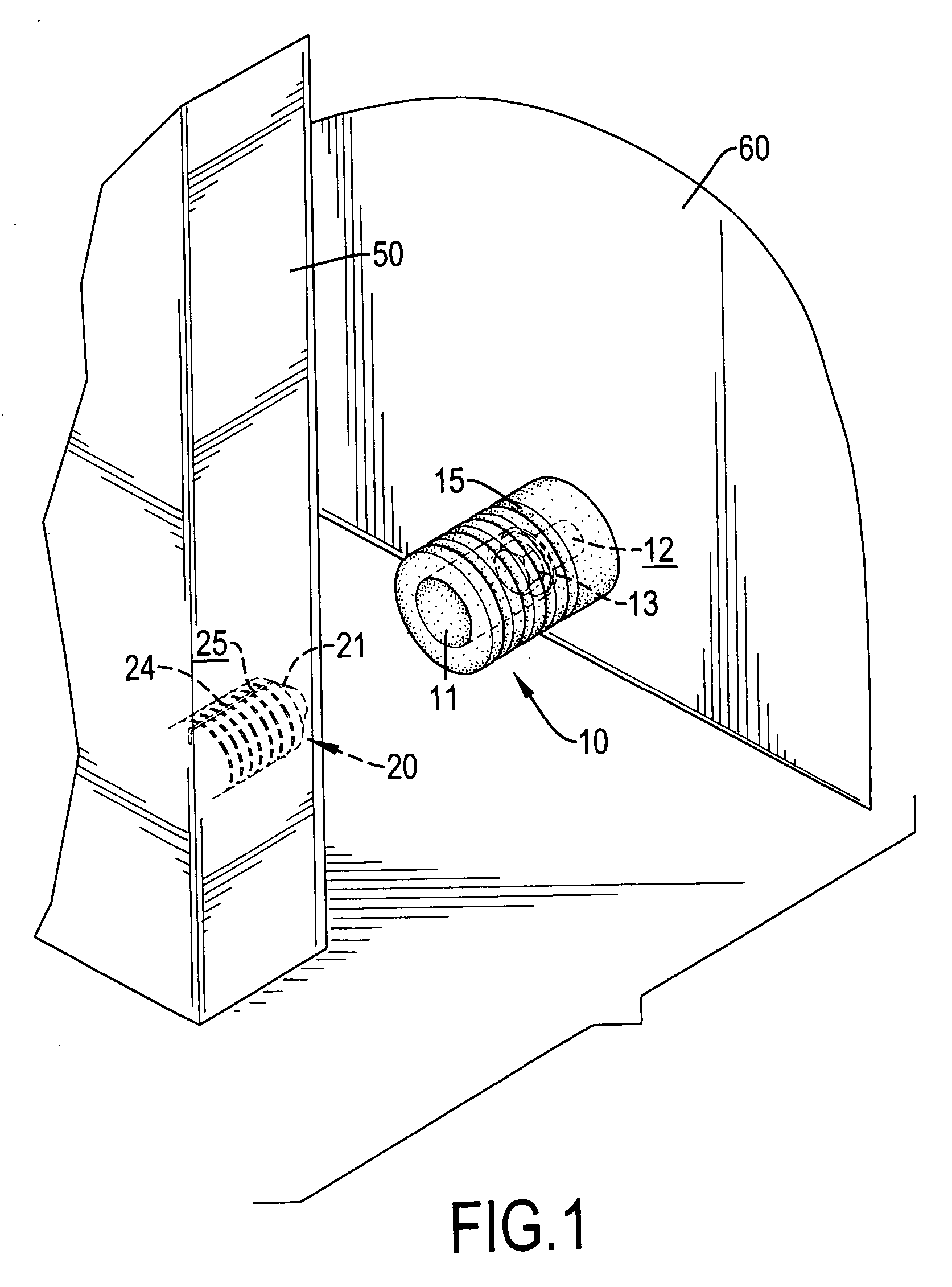 Buffering device for a door