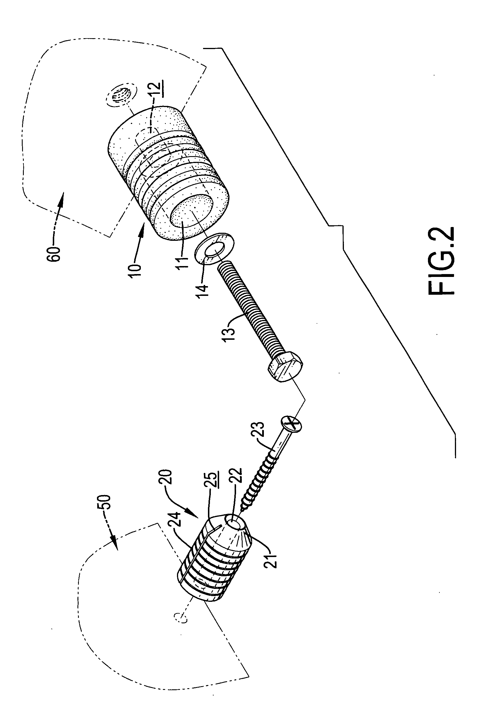 Buffering device for a door