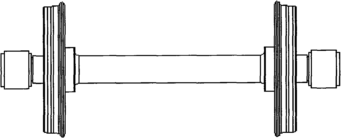 Spoke type force measuring wheel pair based on sensor