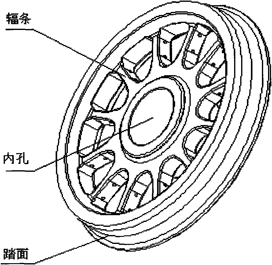 Spoke type force measuring wheel pair based on sensor