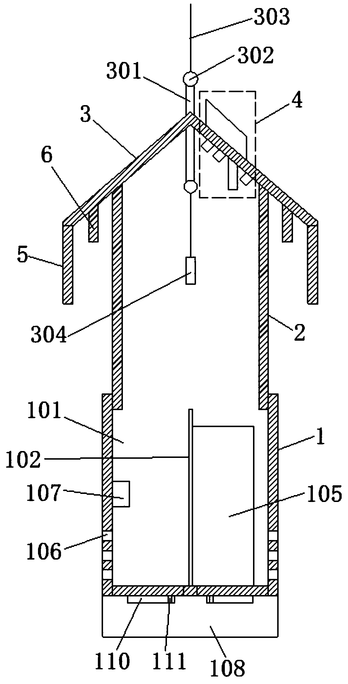 A device and method for stabilizing the number of Trichogramma corn borer in the field