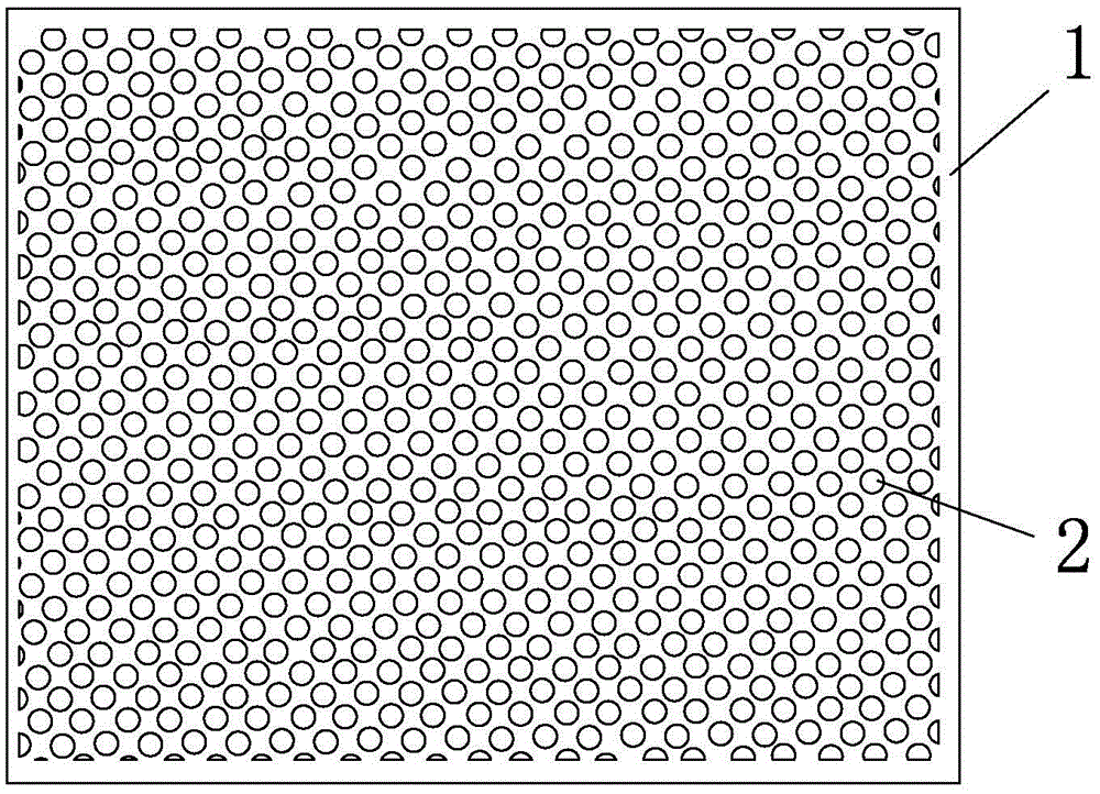 A light guide plate with a hole and a method of making the same