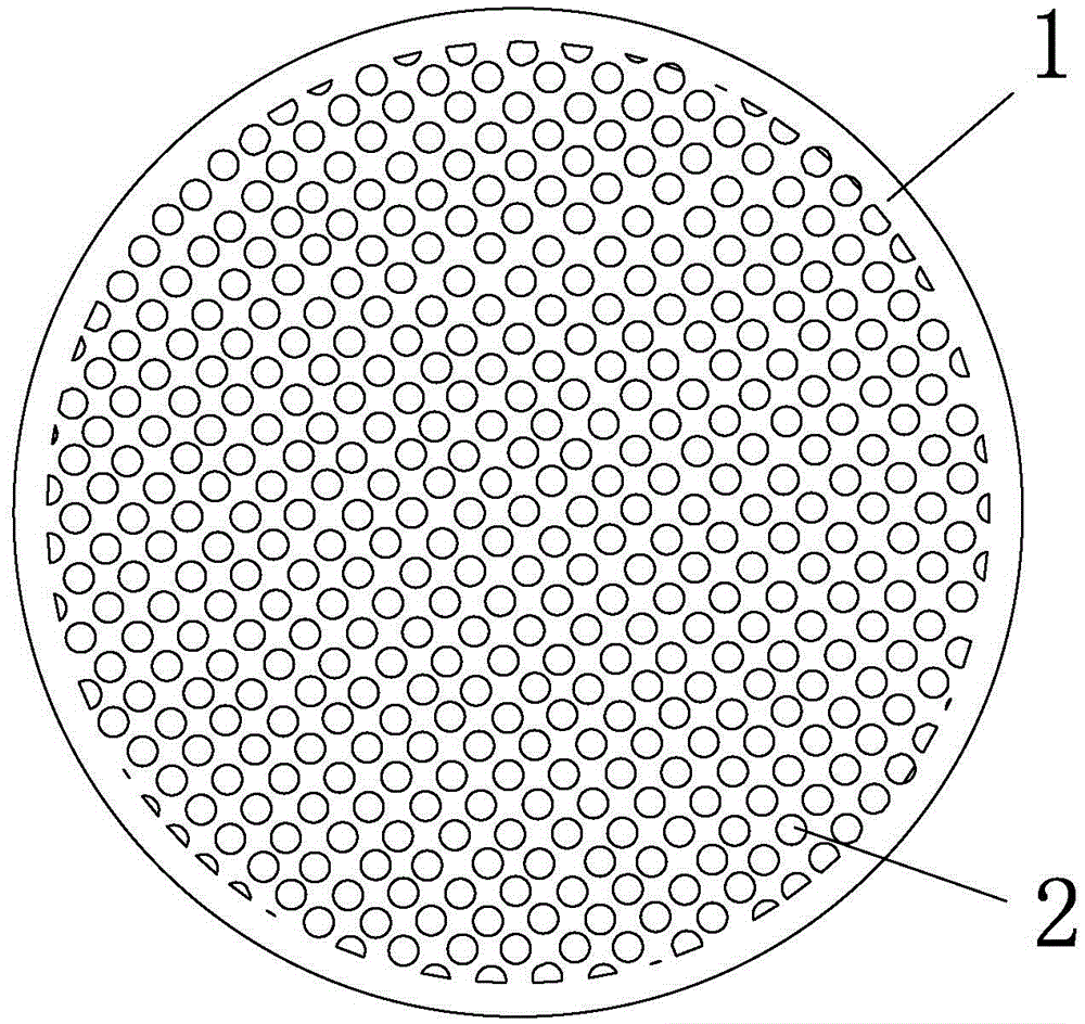 A light guide plate with a hole and a method of making the same