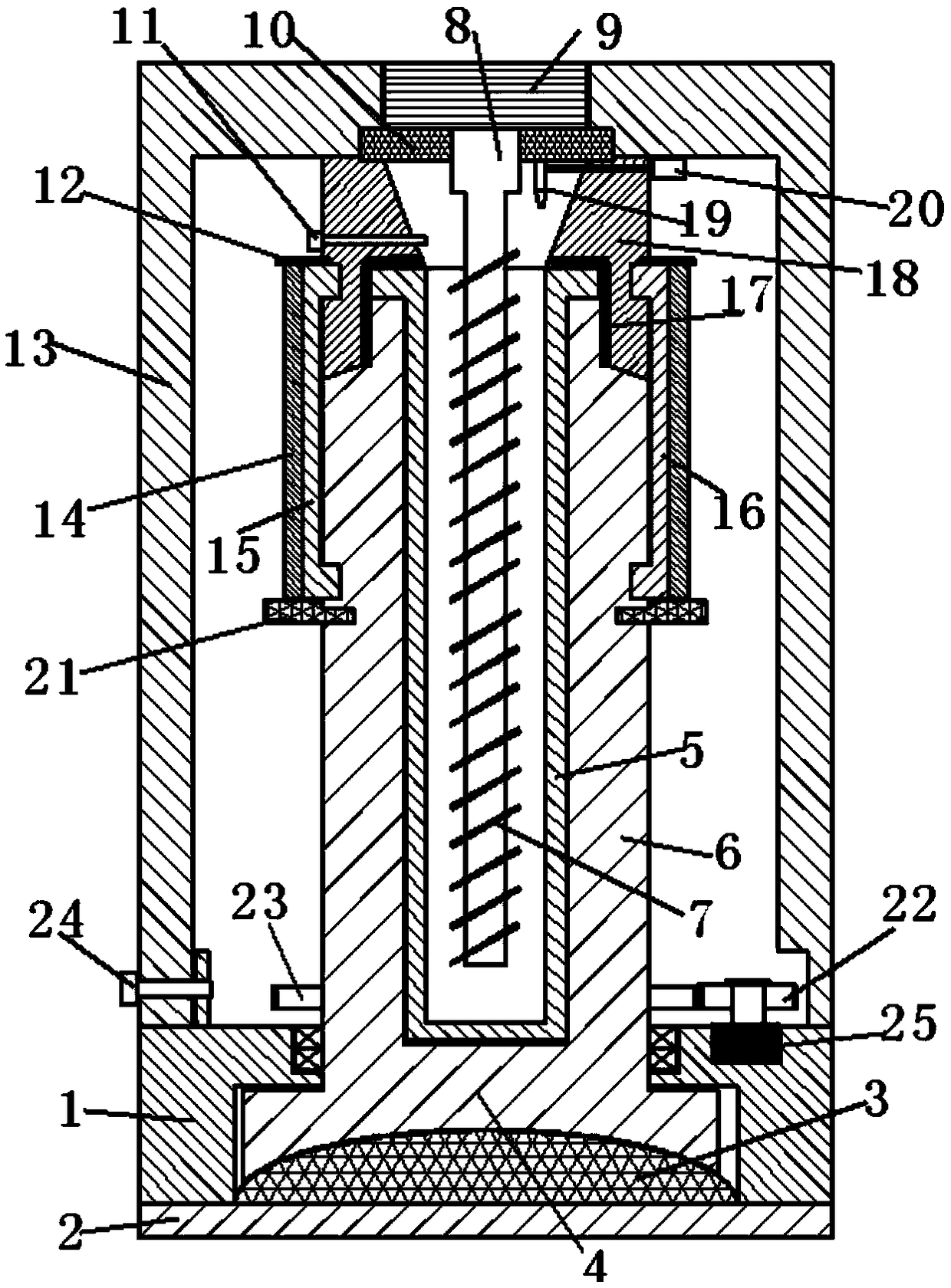 Clamp for hydraulic cylinder abrasive flow machining