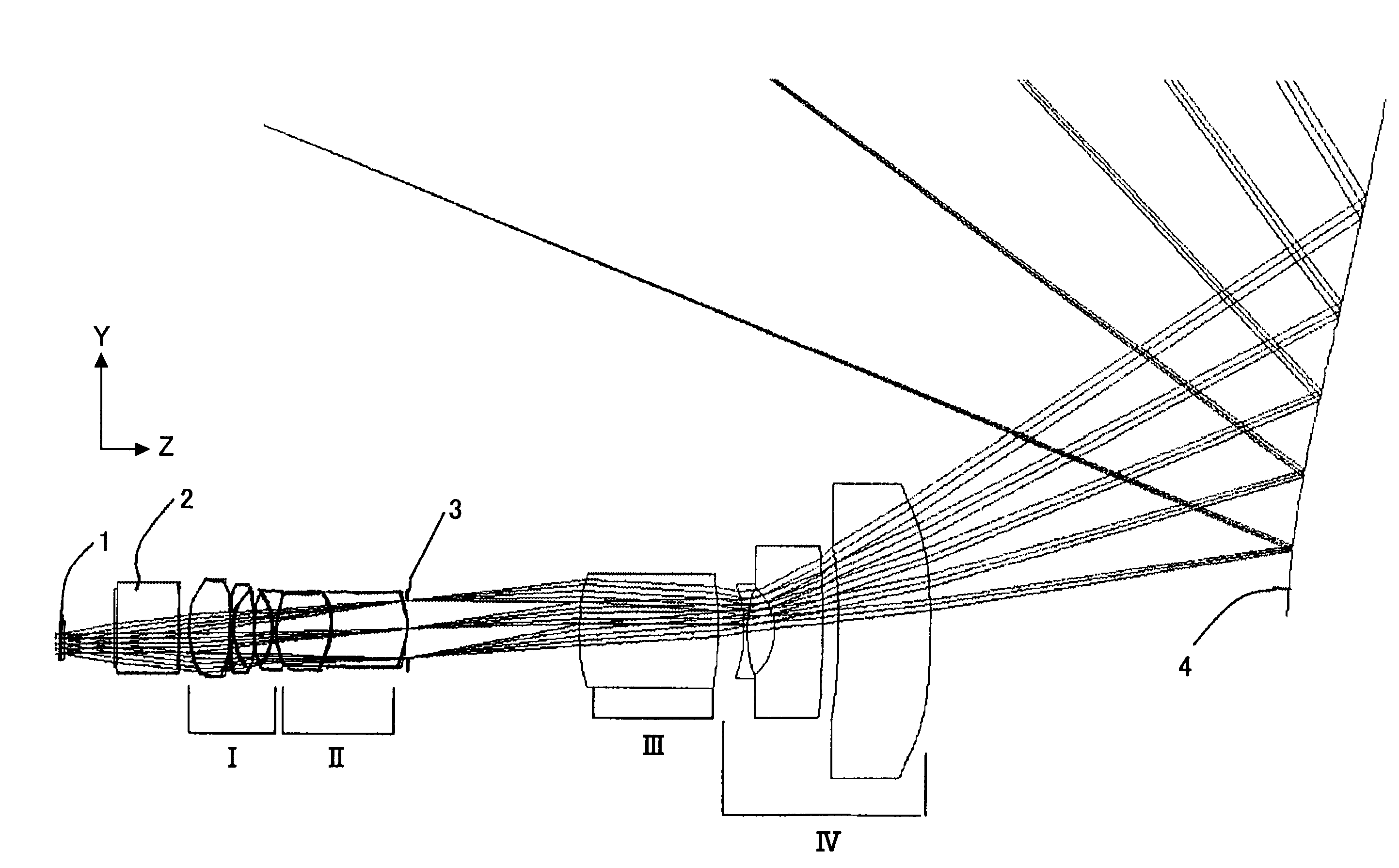 Projection optical system and image display apparatus