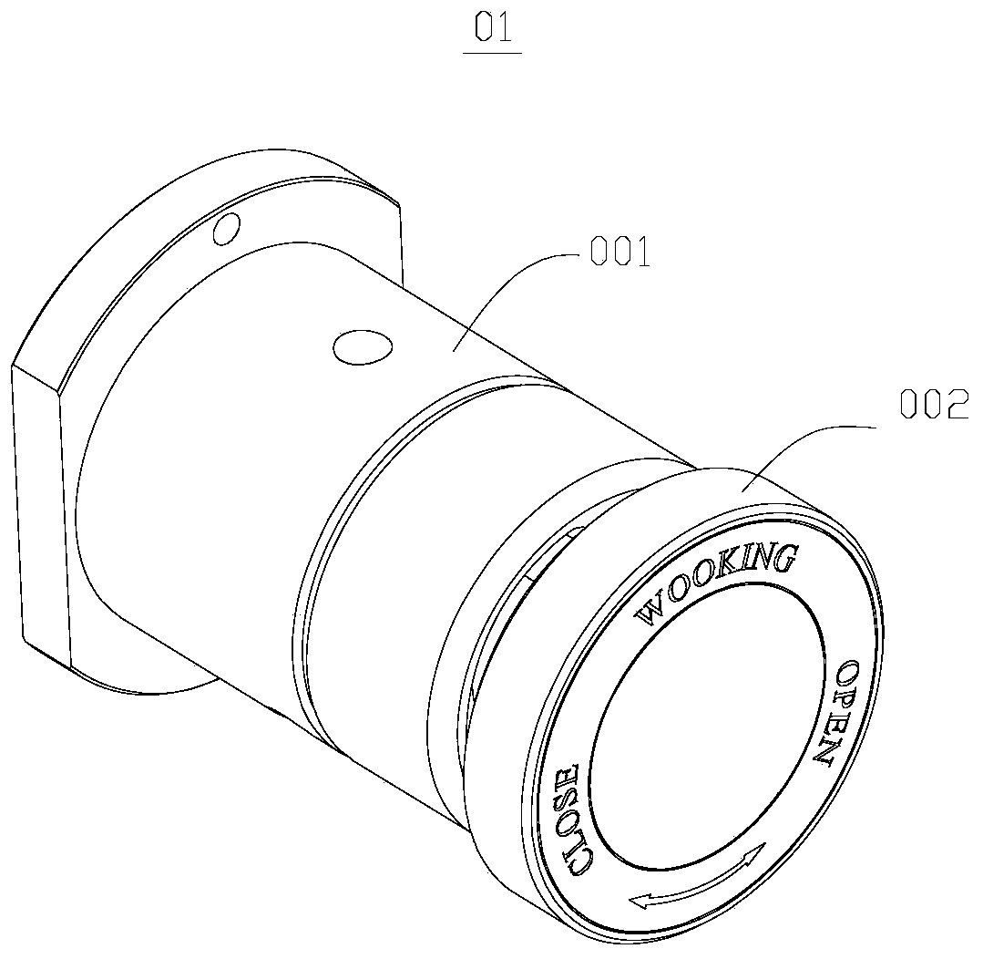 Blowoff valve and liquid chromatograph