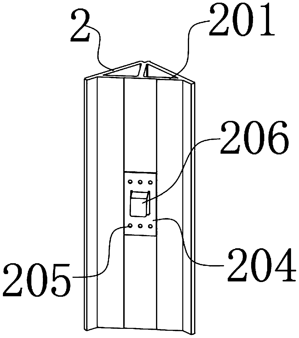 Co-extrusion wood-plastic hanging-buckle-type screwless corner capping seal