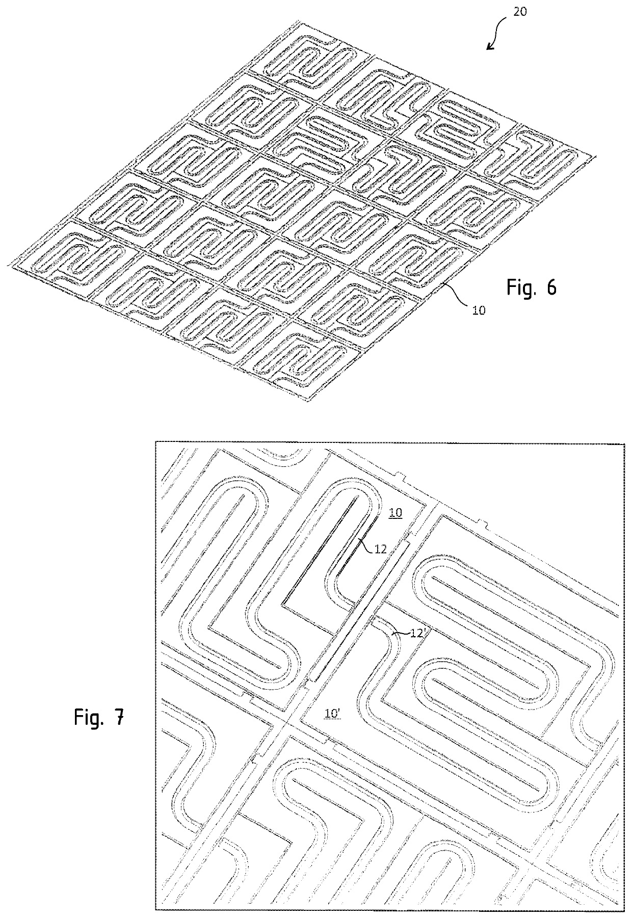 Building panel intended for creating heating and/or cooling walls of buildings