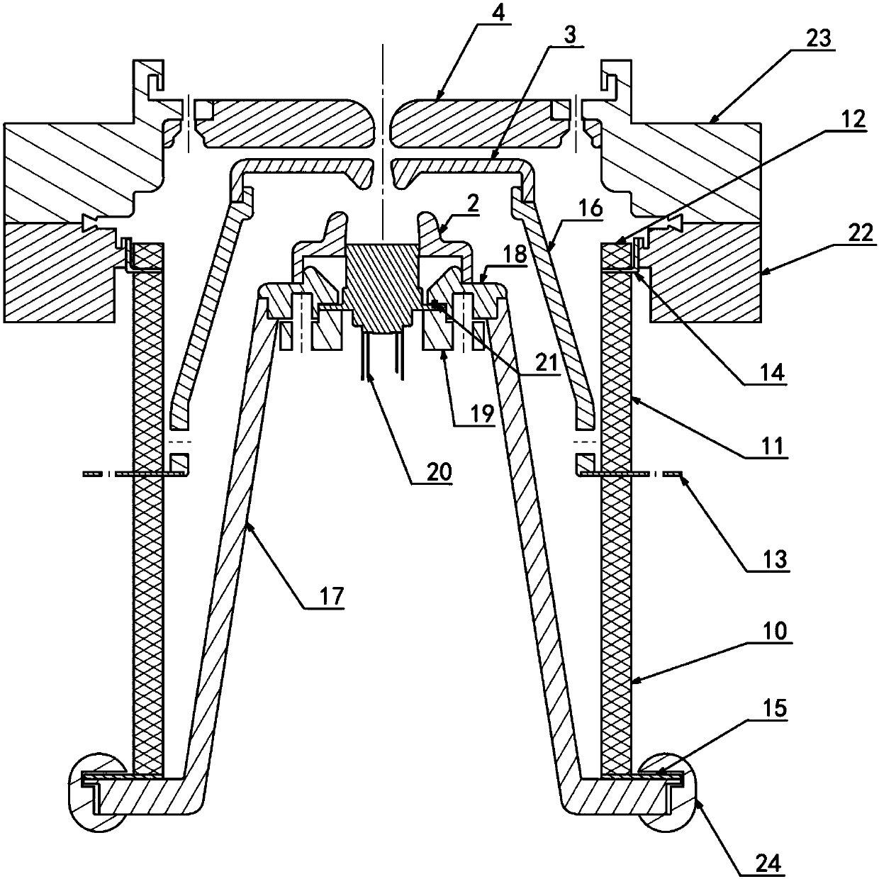 Low-energy strong-beam gate-control electron gun