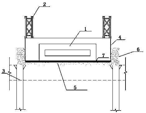 Method for protecting electric power pipe culvert by adopting upper suspension and lower support double in-situ protection