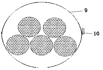 Method for protecting electric power pipe culvert by adopting upper suspension and lower support double in-situ protection