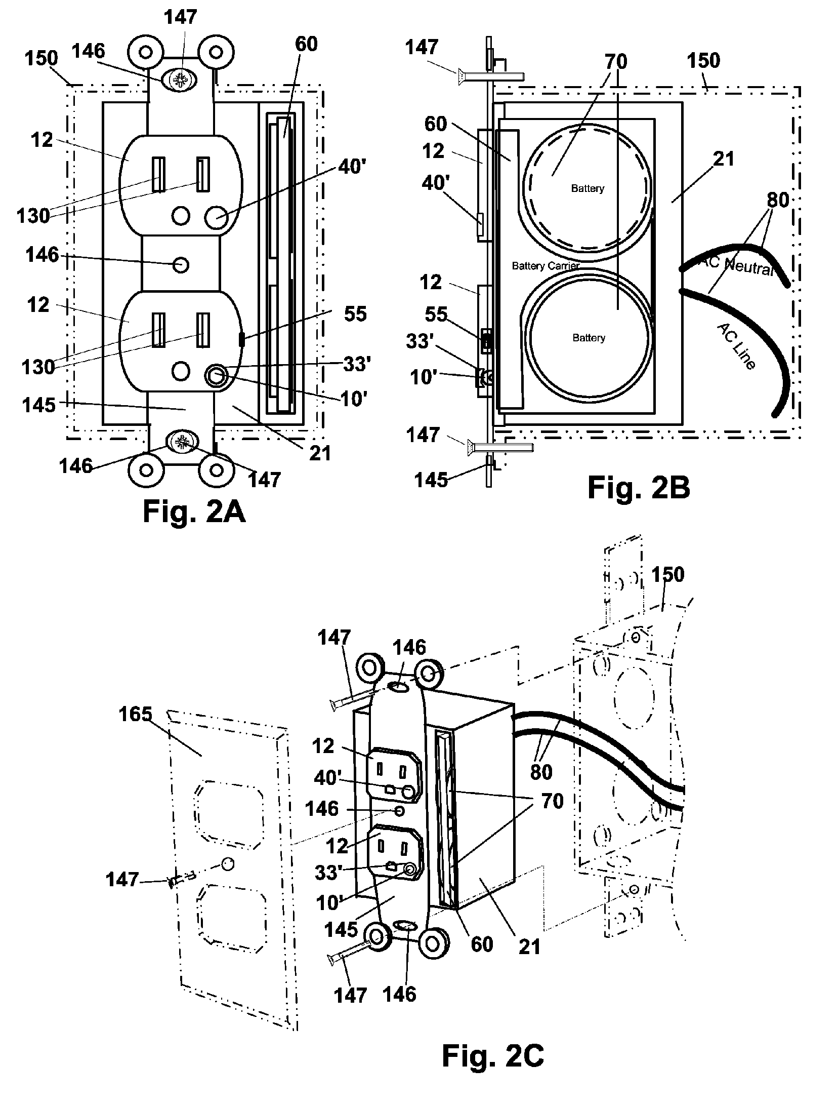 Concealed safety lighting device