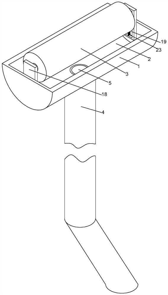 Paint brush for building construction and capable of preventing paint from dripping