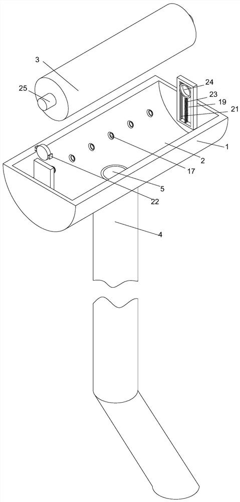 Paint brush for building construction and capable of preventing paint from dripping