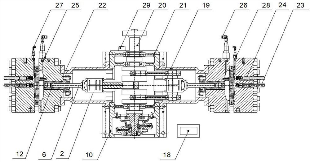 Complete balance type high-speed diaphragm compressor capable of realizing monitoring based on industrial internet platform