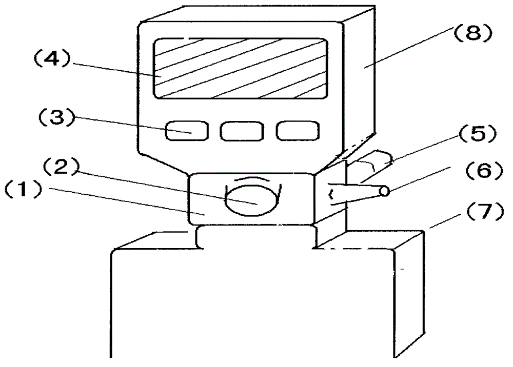 Intelligent oxygen inhaling measuring instrument