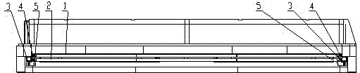 Elevating machine tool protection door and hydraulic control device thereof