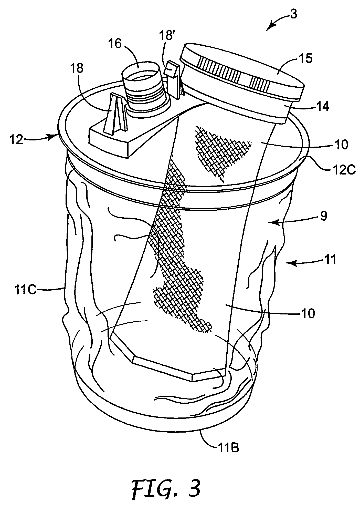 Drop-in filter for spray gun reservoir