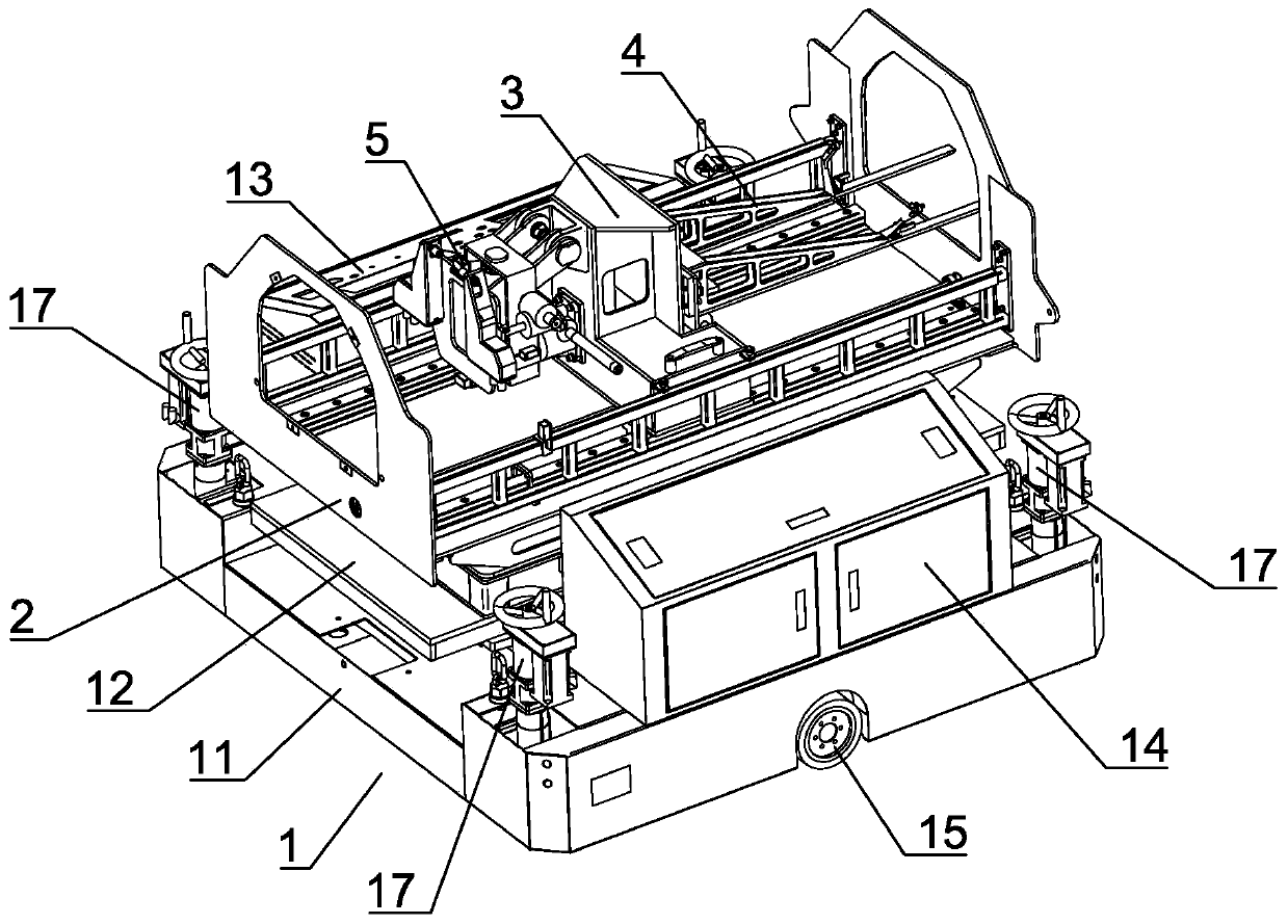 A high-precision filling device and filling method for placing instruments in the cabin