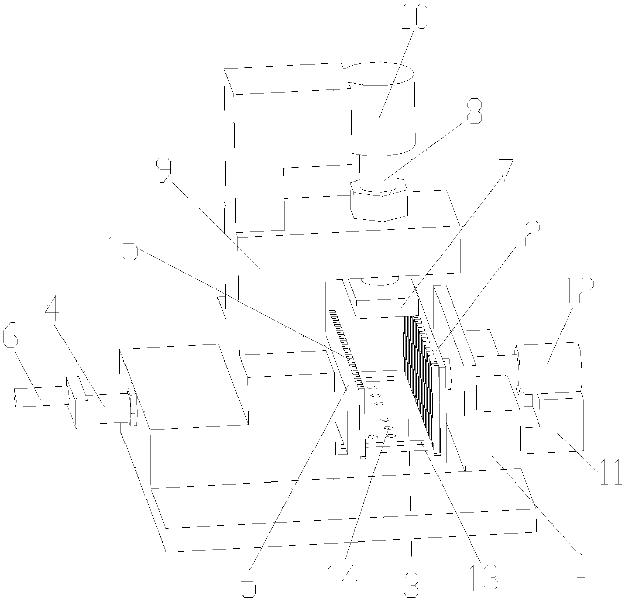 Pneumatic fixing clamp