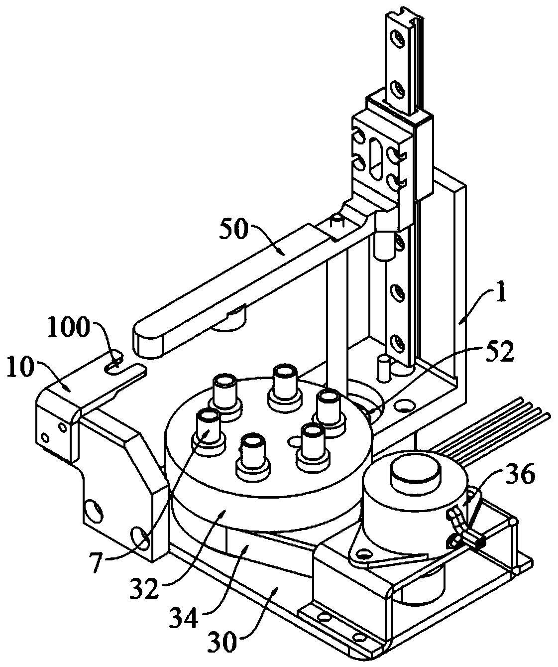 Microscopic positioning and separating apparatus