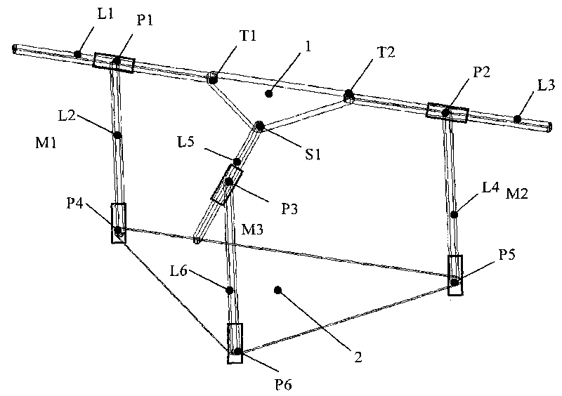 2-PPT and PPS spatial parallel robotic mechanism with three degrees of freedom (DOF)