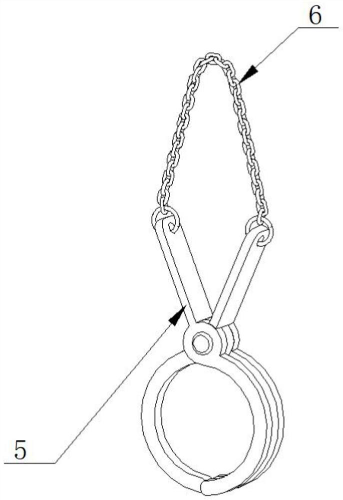 Cast steel riser clamping and transferring device